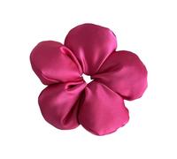 scrunchies,Flower Hair Tie Hair Buns Scrunchies Elastic Hair Rope Big Scrunchies Fashion Flower Hairband Female Spring Hair Ornaments(Rose red)