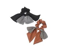 Scrunchies for Women, 2pcs Bow Knot Head Rope Women Tie A Ponytail Scarf Hair Band Hair Ring Hair Accessories Ponytail Hair Accessories