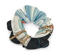 Scrunchies for Women Men Hair Ties Funny Ghost in The Bathtub No Damage Scrunchy Hair Bands All Day Comfort Stylish for All Hair Types