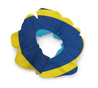 Scrunchies for Women Men Hair Ties Yellow And Blue Stripes No Damage Scrunchy Hair Bands All Day Comfort Stylish for All Hair Types