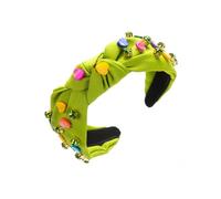 Scrunchies, Headbands, Candy-Colored Love Accessories, Embellished With Diamond Headbands, Green