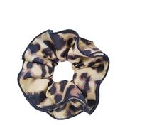 Scrunchies Leopard Print Hair Scrunchies Ponytail Holder Elastic Bands Wrist Line Fabric Scrunchy Ties For Show Sleepover Party For the woman(SKY BLUE)