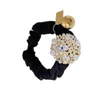 Scrunchies with Pearl - Elastici per Capelli Eleganti | Fermacoda alla per Donne e Ragazze, Morbida Fascia per Coda di Cavallo, Accessorio Capelli Chic per Acconciature Quotidiane e Speciali
