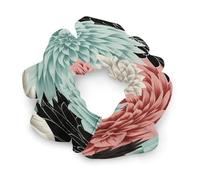 Scrunchy Hair Ties,Dahlia Flower Print Hair Tie,elastic Hair Bands,soft Hair Accessories,suitable for All Hair Types