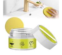 Scrurbology Cleaning Stone, Scrubology Stone Cleaner with Power Sponge - All Purpose Cleaner Multi Surface Cleaner, Chemical-Free Shine on Kitchen, Bathroom, And All Home Surfaces (1, Yellow)