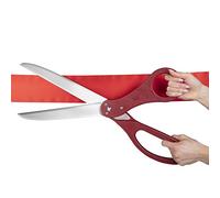 SCS Direct Heavy Duty Metal Ribbon Cutting Scissors for Grand Openings, Inaugurations, and Special Event Ceremony Giant 25" Extra Large