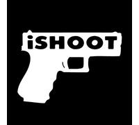 SCSHY Car Sticker 15Cm*10.3Cm I Shoot Is A Creative Personality Gun Body Stickers Decals