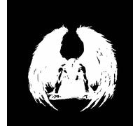SCSHY Car Sticker 16.7 * 16.3Cm Wake Up Dark Man Angel To Fight Covering The Body Silhoutte Car Sticker Decal Black/Silver Vinyl