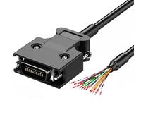 SCSI Data Cable with Terminals Push-up/Screw, 28AWG Wire Single Head CN14P CN20P CN26P CN36P CN50P 6 Length Option SCSI Cord