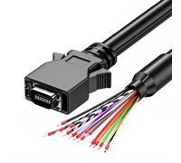 SCSI Data Cable with Terminals Push-up/Screw, 28AWG Wire Single Head CN14P CN20P CN26P CN36P CN50P 6 Length Option SCSI Cord