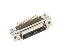SCSI Solder Mount Female Socket Insulator Coppered Terminals 14P/20P/26P/36P/50P/ Welding Connectors Solder Board Connector