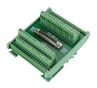 Scsi68 68-Pin Database Type Female Connector Breakout Board Terminal Module Port Adapter to Terminal Connector Signal Module With Thumb Screws for Plc Din Rail Installation