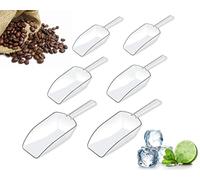 SCSpecial Kitchen Scoops Set of 6 Clear Plastic Scoops with 3 Different Sizes Clear Candy Scoops