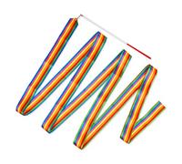 SCSpecial Rhythmic Gymnastics Ribbon 4m Dance Streamer on Stick for Baton Twirling
