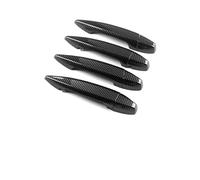 SCSTHRCRA Car Exterior Door Handle Cover for B&MW for X4 Car Door Handle Trim Exterior Decoration LHD (F Carbon Black LHD)