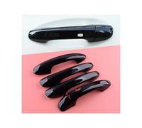 SCSTHRCRA Car Exterior Door Handle Cover for M&ercedes for B&ENZ C E GLC Class W205 X253 W213 2016 2017 2018 2019 ABS Car Exterior Black Door Handle Cover Trim Frame Fit