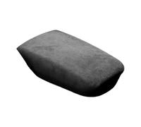 SCSTHRCRA For A&udi A4L A5 S4 S5 2017-2025 Suede Car Armrest Box Trim Lid Cover Protective Interior Accessories Auto Car Interior Mouldings(Black)