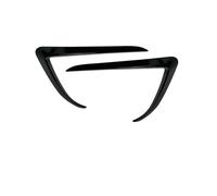 SCSTHRCRA For Tesla For Model 3 Y 2017 2018 2019-2023 Glossy Black/Carbon Look Car Front Bumper Fog Light Frame Spoiler Decoration Body Kit Car Spoiler Rear Wing(For Model 3 Black)