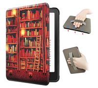 SCSVPN Case for 7 inch Kindle Paperwhite 12th Generation & Signature Edition & Kindle Colorsoft (2024 Release) - PU Leather Hard Back Double-Sided Magnetic Cover with Auto Wake/Sleep and Hand Strap
