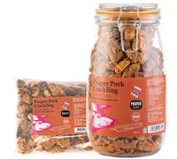 SCT Proper Pork Crackling 1.5L Glass Jar + 1.5L Refill Bundle - 11 Flavours Available - Keto, Gluten & Allergen Free, Low Carb, High Protein - Handmade in Britain (Sweet Chilli)