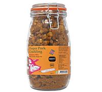 SCT Proper Pork Crackling 1.5L Glass Jar - 11 Flavours Available - Keto, Gluten & Allergen Free, Low Carb, High Protein - Handmade in Britain… (Classic Slated)