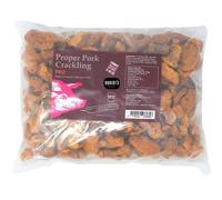 SCT Proper Pork Crackling 1.5L Refill Pack - Available in 11 Flavours -Keto, Gluten & Allergen Free, Low Carb, High Protein - Handmade in Britain with Family Recipe (BBQ)