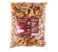 SCT Proper Pork Crackling 3L Refill Pack - Available in 11 Flavours - Keto, Gluten & Allergen Free, Low Carb, High Protein - Handmade in Britain With Family Recipe (BBQ)