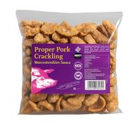 SCT Proper Pork Crackling 3L Refill Pack - Available in 11 Flavours - Keto, Gluten & Allergen Free, Low Carb, High Protein - Handmade in Britain With Family Recipe (Worcestershire Sauce)