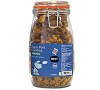 SCT Proper Pork Crackling Nibbles 720g Glass Jar - 9 Flavours Available - Keto, Gluten & Allergen Free, Low Carb, High Protein - Handmade in Britain… (Salt and Pepper)