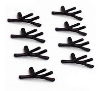 SCTD 8 PCS Twig Branch Cabinet Knobs - Zinc Alloy Vintage Tree Drawer Pull Handles for Cabin Mountain House Kitchen Cupboard Dresser Wardrobe Closet (Black)