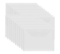 Sctecoau 20Pcs 7x5In Storage Envelopes,Resealable Plastic Envelopes Pockets Storage Bag for Clear Stamp,Scrapbook Paper Easy to Use