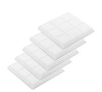 Sctecoau Acoustic Foam Panels, 5 Pack 30x30x5cm Mushroom Studio Wedge Tiles, Sound Panels Sound Proof Foam Panels,White