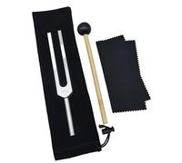 Sctecoau Aluminum Alloy Tuning Fork Tuning Fork Musical Instrument 440Hz with Hammer for Nervous System Testing Sound Healing Therapy