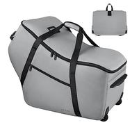 SCTEL Car Seat Travel Bag Fits All Nuna Pipa Car Seat and Base, Doona Travel Bag, Padded Infant Car Seat Bag with Wheels, Airport Gate Check Bag with side pocket, Protective Feet, Double handle