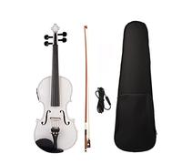 SCTOU Acoustic Violin Set With EQ Installation Solidwood 4/4 Fiddle W/Bow Violin (Color : A)