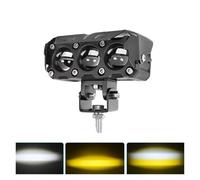 SCUASKJ For M72 Motorcycle Parts Car Trucks SUV UTV Auto By Headlight Headlamp Super Bright Dual Color Lens Driving Fog Lamp Long Range Headlight(1Piece)