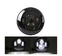 SCUASKJ For Nissan For Patrol Y60 For Safari For BENZ-G55 7'' LED DRL Headlight 45w 4x4 7inch Round Halo Headlights 7" LED Headlamp With/no Amber Turn Signal Headlight(1 Piece black)