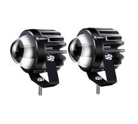 SCUASKJ Motorcycle Turn Signal For Motorcycle Light Projectors Car Auxiliary Assemblie 2 Pcs LED For Spotlight High Low Beam Fog Lens 6000K External