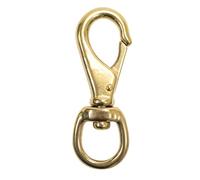 Scuba Choice 3.5" Brass Swivel Eye Snap Hook Clip #2, 12.9mm Opening