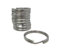 Scuba Choice 32.3mm Stainless Steel Split Rings for BCD Attachment, 2.0mm - Strong, Rust-Resistant, Secure Connection for Diving & Water Sports (10-Pack)