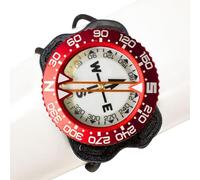 Scuba Choice Diving Deluxe Aluminum Frame Bungee Mount Compass, Red, one size