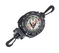 Scuba Choice Diving Dive Compass with Retractable Clip - Glow-in-The-Dark Compass, 7" to 31.5" Extendable Retractor, Perfect for BCD or Gear Attachment, Easy-to-Read Underwater Navigation Tool