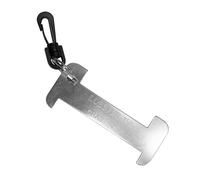 Scuba Choice SCAPT-103 Scuba Diving Aluminum Crab and Lobster Gauge with Clip for California - Orange, 5-Inch