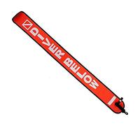 Scuba Choice Scuba Diving 4' Surface Marker Signal Tube with Plastic Clip, Orange