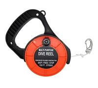 Scuba Choice Scuba Diving Multi Purpose Dive Reel, 150', Orange