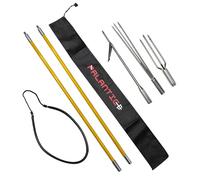 Scuba Choice Spearfishing 5' Fiberglass Travel Hawaiian Sling Pole Spear - 2-Piece with 3 Tips Set (12" Paralyzer & Lionfish Tip) | Durable Lightweight, Includes Black Rubber Carry Bag