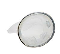 Scuba Choice Spearfishing Free Dive Stainless Steel Oval Shape Classic Silicone Mask, Clear