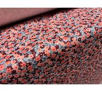 Scuba Crepe Stretch Spandex Double Jersey Fabric, per metre - Ditsy Flower Print - Pink Blue Burgundy