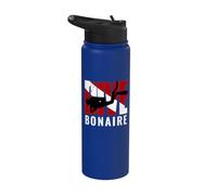Scuba Dive Bonaire Diver Down Flag Stainless Steel Insulated Water Bottle