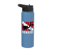 Scuba Dive Bonaire Diver Down Flag Stainless Steel Insulated Water Bottle